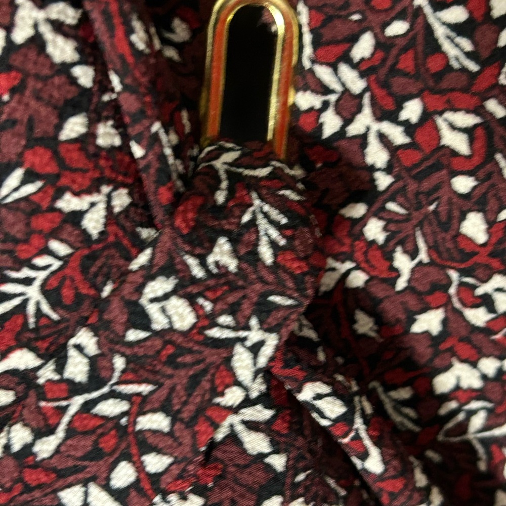 Michael Kors Flowing Floral Blouse with Sash - Picture 5 of 11
